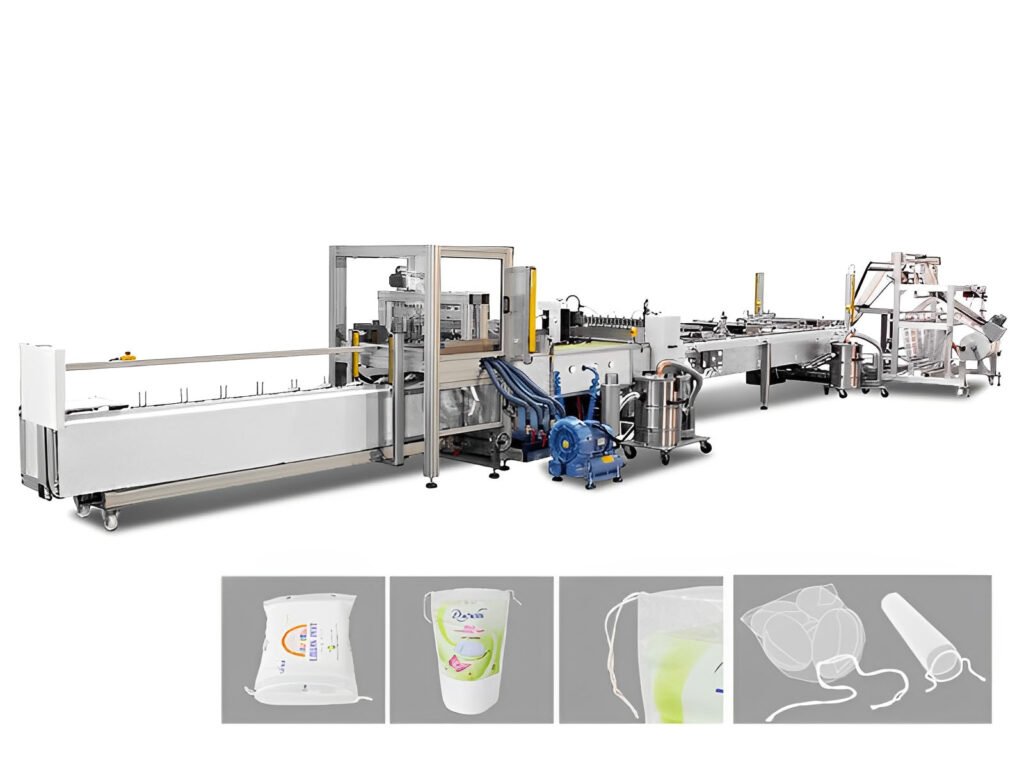 P-8ATR Knotted Cotton Drawstring Bag Making Machine