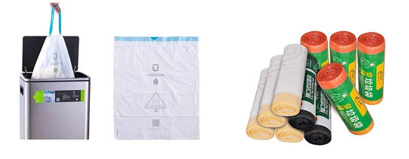 Drawstring garbage bag